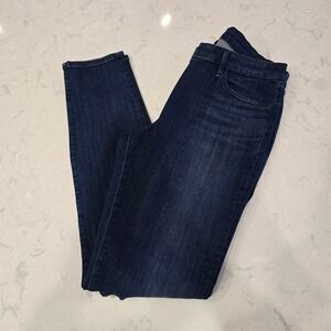 3x1 NYC | Foxtrot Distressed Skinny Jeans | Dark Wash Indigo Blue Womens 29